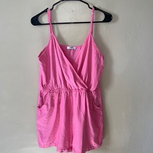 Bubble gum pink romper